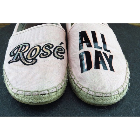 Circus Sam Edelman Sz 9.5 M Pink Round Toe Espadrilles Fabric Leni 8 - Picture 2 of 8
